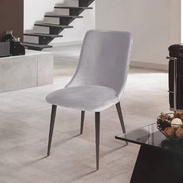 Стул Joe, бархат светло-серый 26 - Вид 4