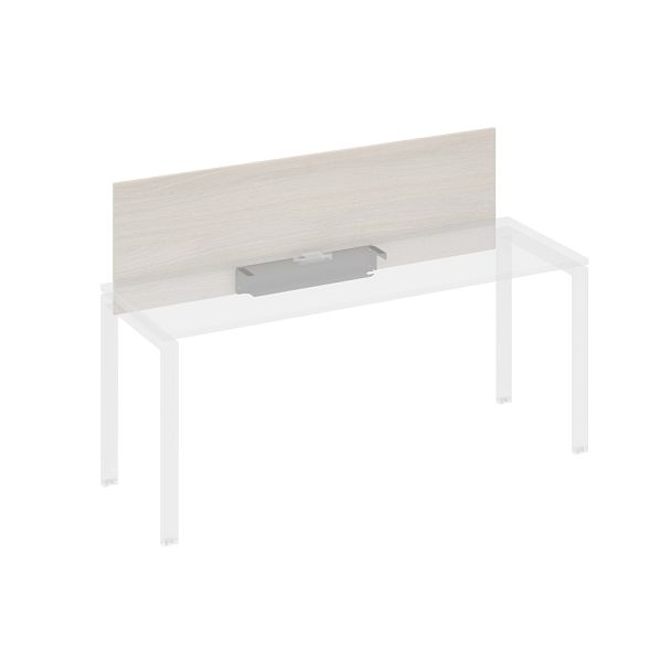 Экран настольный фронтальный для стола 180 с кабель-каналом A4 А4 Б 834 БП дуб / металлокаркас антрацит - Вид 1