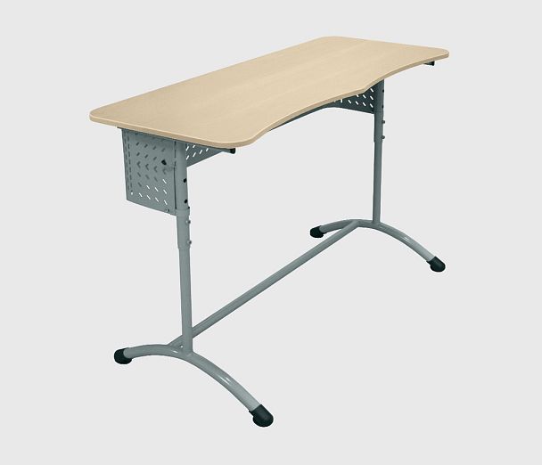 Стол ученический Мега 2М (Р), двухместный, регулируемый, с перфорированным экраном, гр.3-5 - Вид 8
