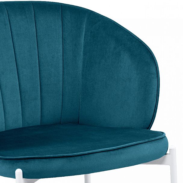 Стул кухонный Миэль изумрудный велюр/белый - Вид 8