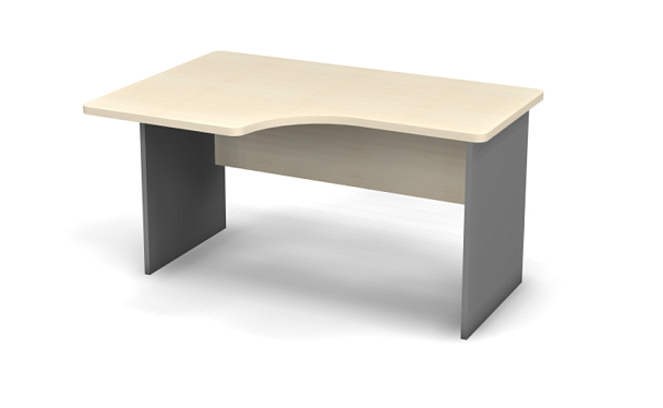 Стол эргономичный L,R 1400 Берлин Береза Майнау/Серый СУ 140.95 L/R - Вид 2