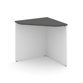 Стайл Проджект Угловой элемент стола SN-D.USP-001 Антрацит NEW/Белый/Металл Белый 600*600*750 - Фото предпросмотра