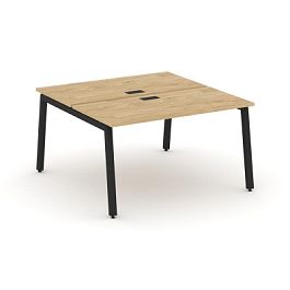 Стайл Проджект Рабочая станция 2-х сторон. SN-5A.DRS-002 Тиквуд Светлый/Металл Черный 1180*1232*750 - Фото предпросмотра