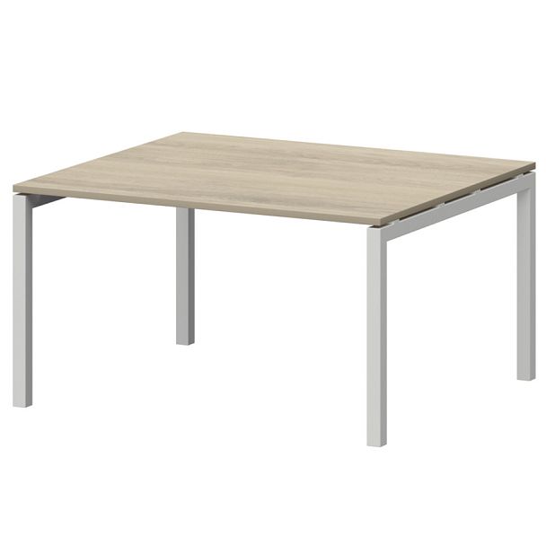 Стол переговорный на металлокаркасе СМСП-П-14.123.Пр50 Кронберг/Белый 1400x1236x750 Смарт - Вид 1