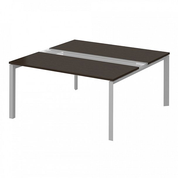 Рабочая станция на металлокаркасе "Тандем Премиум"  ПК-ТНП-СР160Х160Н2/МК/БЭ/БКК-В1-939 дуб ферраре - Вид 1