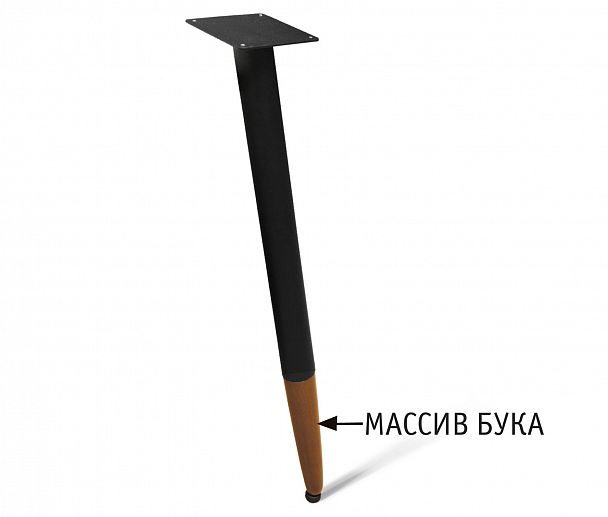 Основание для стола Sheffilton SHT-TU12 черный/темный орех - Вид 1