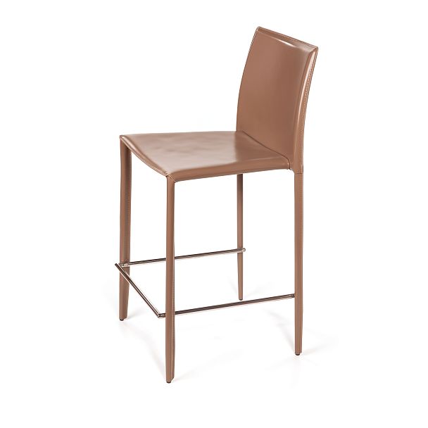 Стул полубарный Rolf, кожа капучино - Вид 9