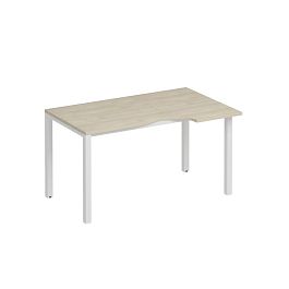 Стол эргономичный правый на металлокаркасе КФ Комфорт КФ К.Б1 1138 ДШ дуб шамони / белый - Фото предпросмотра