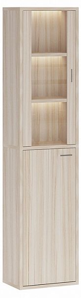 Шкаф-витрина Домино СУ(ш1в2)+1ФГ+1ФС Карамель - Вид 1