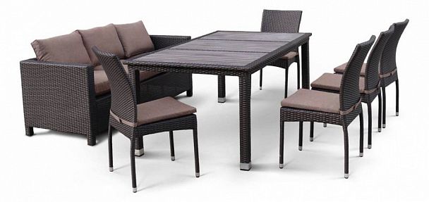 Набор уличный T347/S65A/Y380A-W53 Brown 8PCS - Вид 1