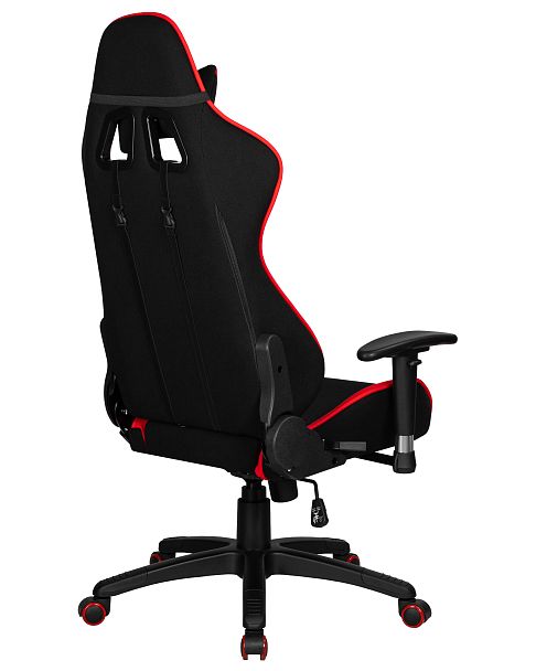 Кресло игровое DOBRIN DALLAS (черно-красная ткань) - Вид 4