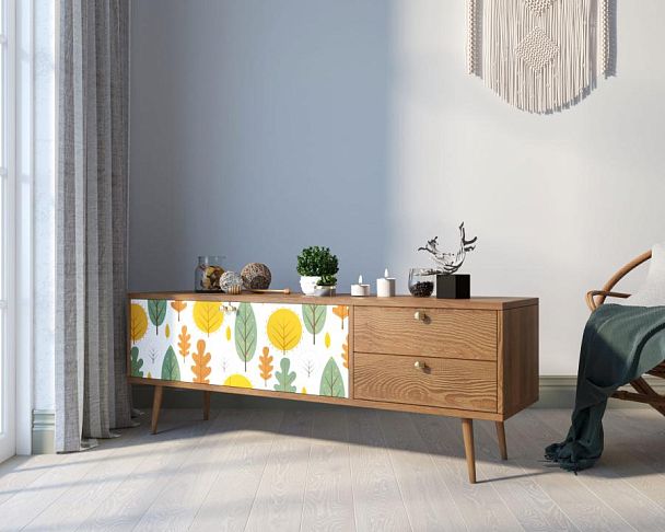 Комод Berber два ящика и две дверки 30 принт арт BB27/Print_30 - Вид 3