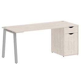 Home Office Стол письменный VR.SP-3-178.1.A Денвер светлый/Серый металл 1780*720*750 - Фото предпросмотра
