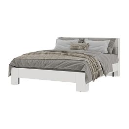 Хелен КР 03 Кровать 1.6х2.0 (1,670х0,928х2,114) белый/белый - Фото предпросмотра