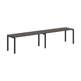 Стол 2-х местный EUWST 3567 Мокко/Черный 3526х670х750 EDIS - Фото предпросмотра