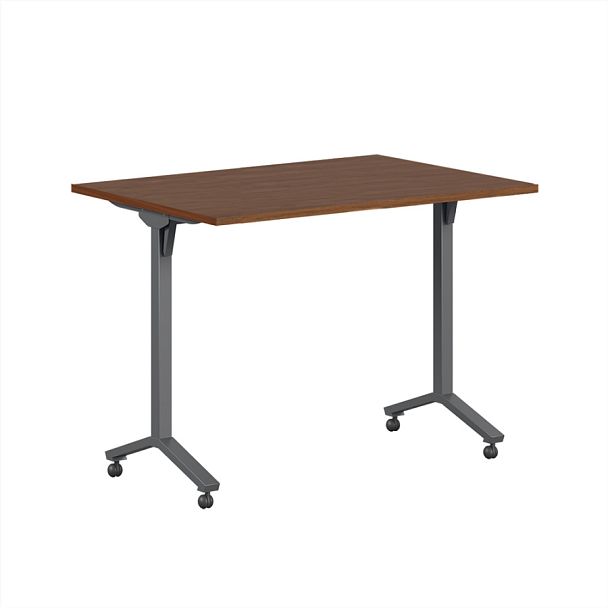 Стол мобильный складной Trend Metal 120x72x75 орех - Вид 1