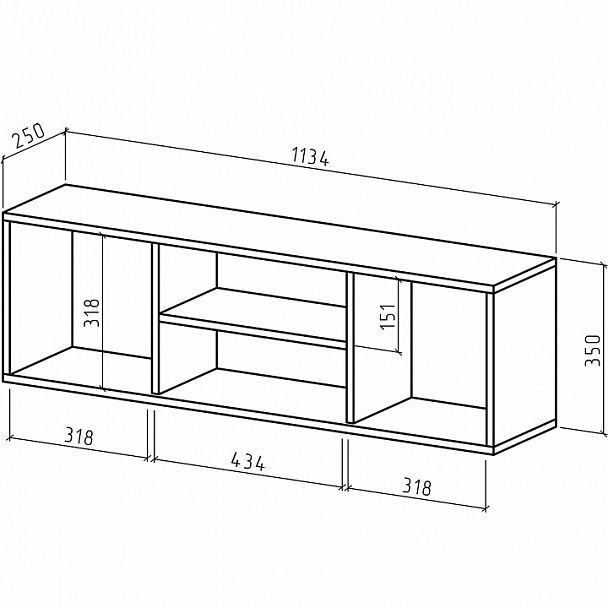 Полка книжная Лаки-4 - Вид 2