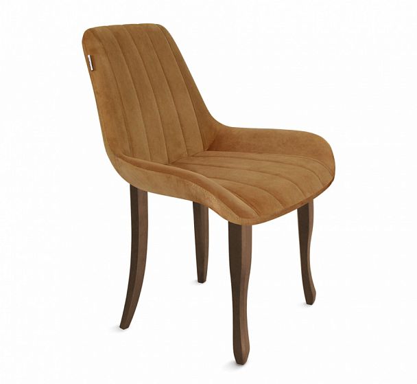 Стул Sheffilton SHT-ST37/S122 горчичный/темный орех/черный муар - Вид 1
