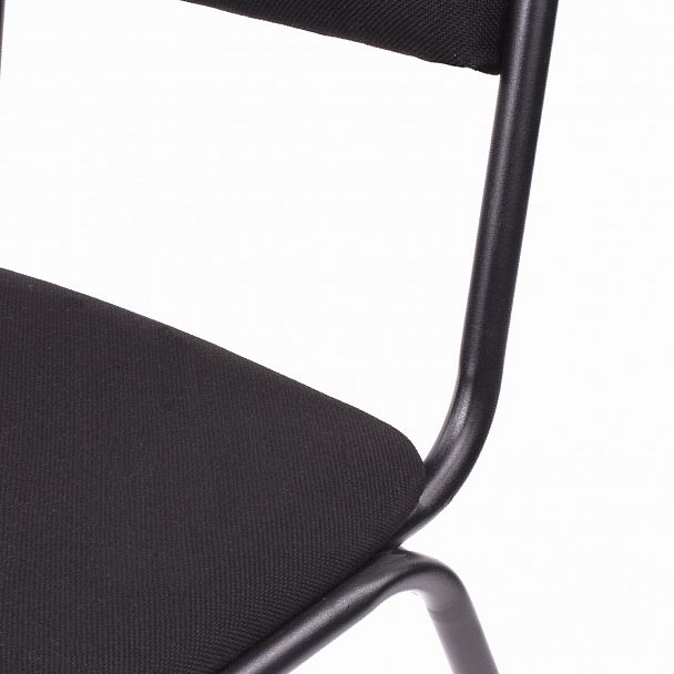 Стул для посетителей РС00М, черный каркас, ткань черная - Вид 6