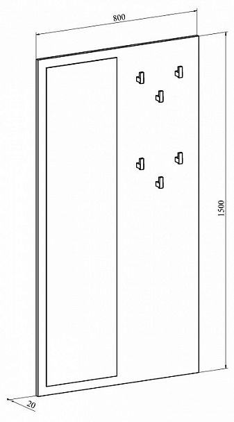 Вешалка настенная Виктория ВИ-21 - Вид 2
