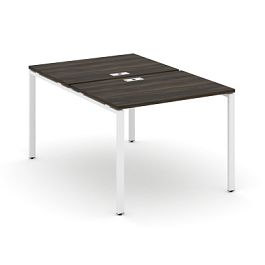 Concept Рабочая станция на 2 места CN.DRS-001 Дуб Мали/Металл Белый 980*1480*750 - Фото предпросмотра