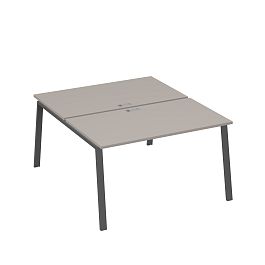 Рабочая станция каркас TRE 2х140 офисная A4 А4 Б3 177  БП мокко премиум / металлокаркас антрацит - Фото предпросмотра