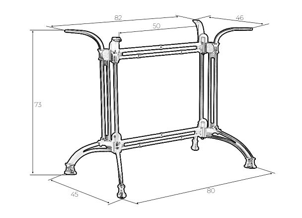Подстолье обеденное DOBRIN JORDGE WIDE - Вид 6