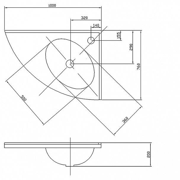 Раковина "Меблико" - Вид 2