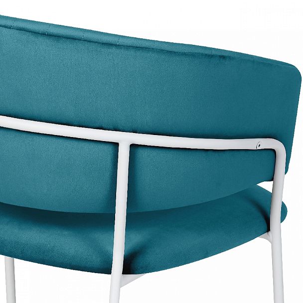 Комплект кухонных стульев Даксон изумрудный велюр/белый, 3 шт. - Вид 9