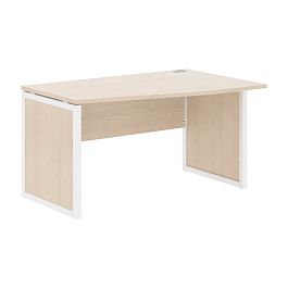 Стол эргономичный XQPCT 149(R) Бук Тиара/Белый 1400х900х750 XTEN-QP - Фото предпросмотра