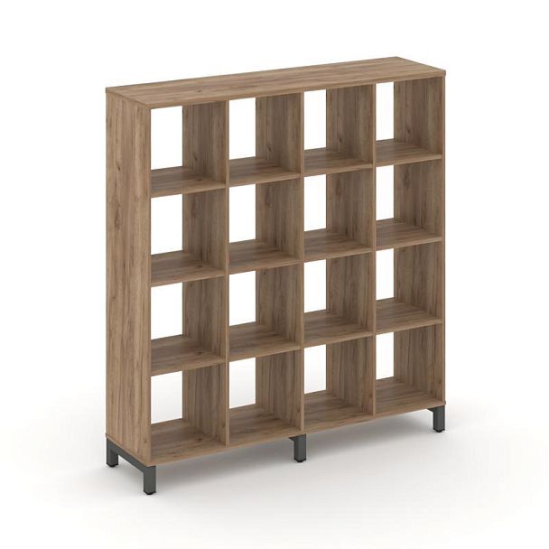 Стайл Проджект Каркас стеллажа 4 яр. SN.KS-440 Дуб Табак/Металл Антрацит 1488*400*1615 - Вид 1