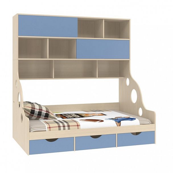 Кровать с антресолью "Дельта-21.02" - Вид 1