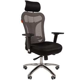 Кресло CHAIRMAN 769, ткань TW/сетчатый акрил, черный - Фото предпросмотра