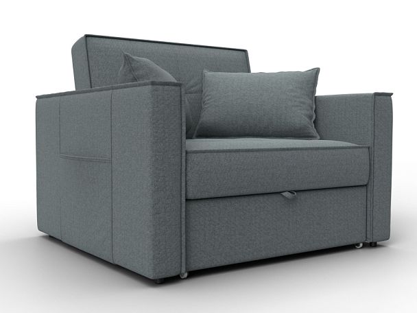 Кресло-кровать Лига-104 (80) Рогожка серый - Вид 1