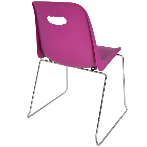 Стул Venezia (пруток) каркас хром, фиолетовый, РП+ИК, стопируемый - Вид 2