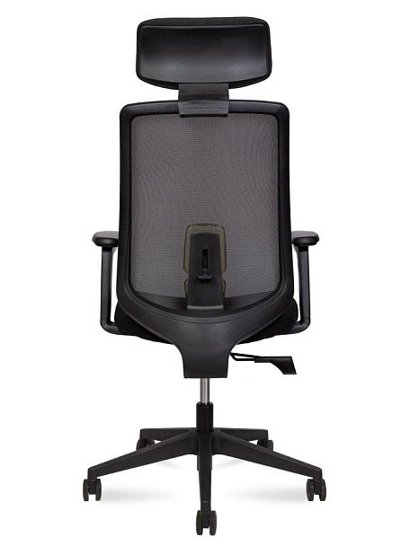 Кресло офисное / Miller / черный пластик / чераня ткань / черная сетка - Вид 5
