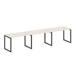 Metal System Quattro Р. ст. на 3 раб. места на О-образном м/к 40БО.СМ-3.2 Дуб наварра/Антрацит металл 3600*720*750 - Фото предпросмотра