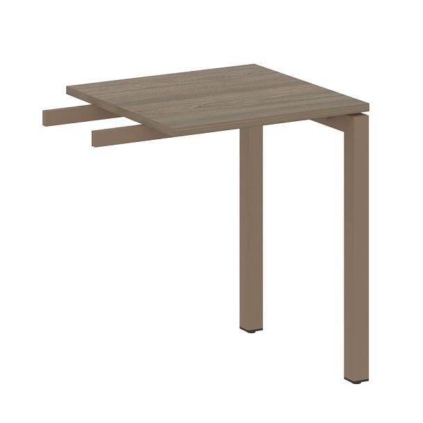 Metal System Quattro Приставной элемент на П-образном м/к 50БП.ПР-1 Вяз/Мокко металл 600*600*750 - Вид 1