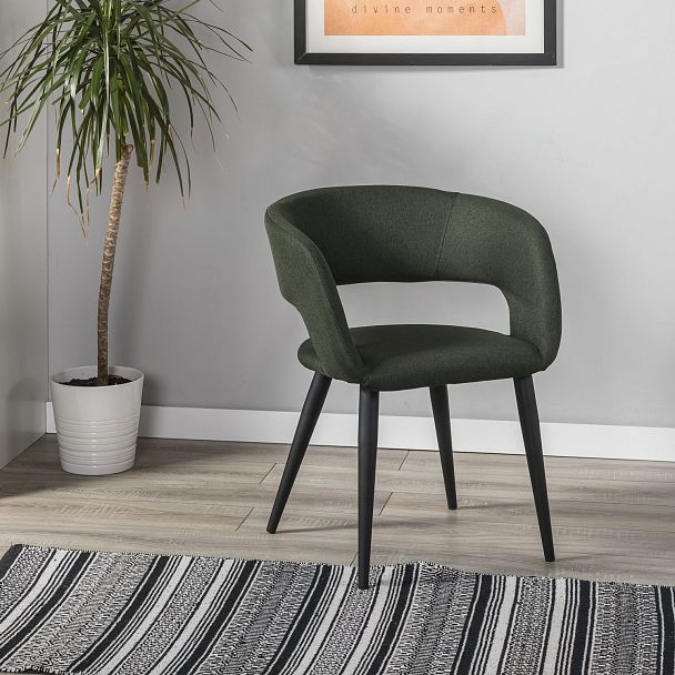 Кресло Hugs тёмно-зеленый/черный - Вид 8