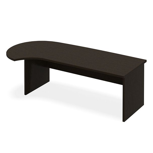 Стол руководителя "Лидер"  ПК-ЛДР-СТ240х119Л/38-В1-179 дуб ферраре - Вид 1