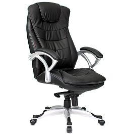 Кресло руководителя Patrick Black ЭкоКожа (черный) "Кресла для руководителей"  ТК-002938000098 черный - Фото предпросмотра