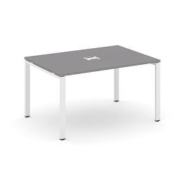 Стайл Проджект Стол переговорный SN-6P.SPRG-001 Серый Пепел/Металл Белый 980*980*750 - Фото предпросмотра