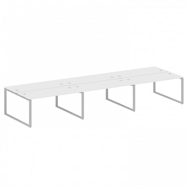 Рабочая станция "Metal System" БО.СМ-6.4 белый/серый - Вид 1