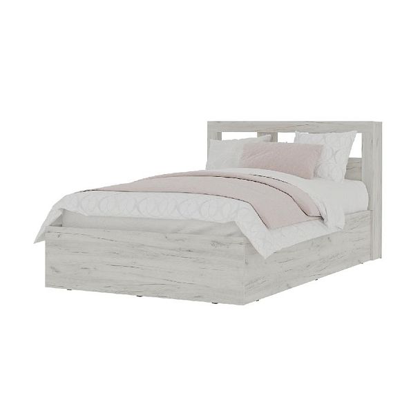 Гранд кровать 1,2  (1.272х0,950х2,210) дуб крафт белый - Вид 1