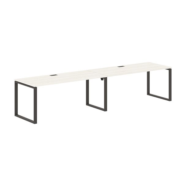 Стол 2-х местный EQWST 3580 Ясень Траун/Мокко 3526х800х750 EDIS - Вид 1