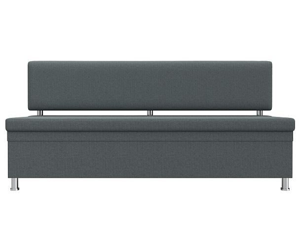 Диван кухонный прямой Стайл Рогожка серый - Вид 2