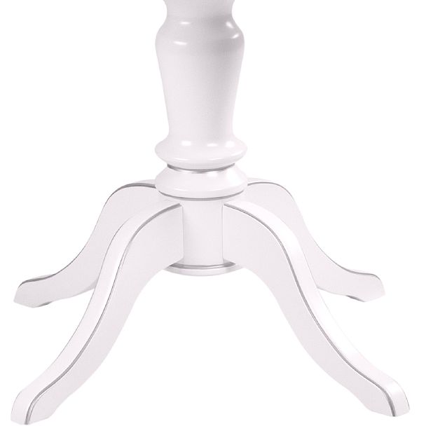 Стол деревянный раздвижной Анфея 110(150)х75х76 Белый с серебряной патиной - Вид 7