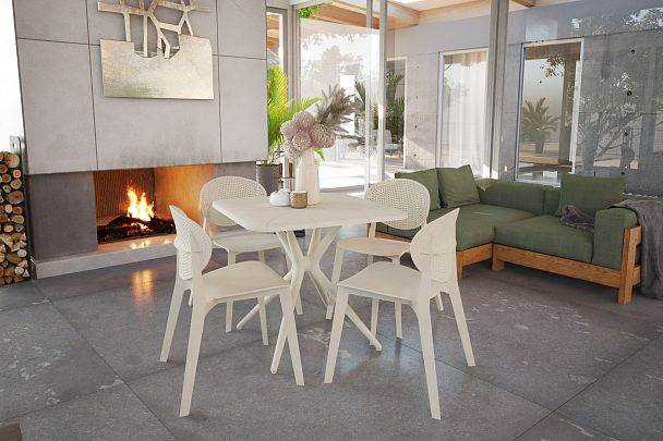 Стул Sheffilton SHT-S111-P бежевый/бежевый - Вид 9