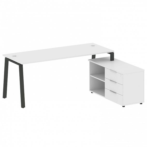 Рабочая станция "Metal System" БА.РС-СТС-2.5 белый/антрацит - Вид 1