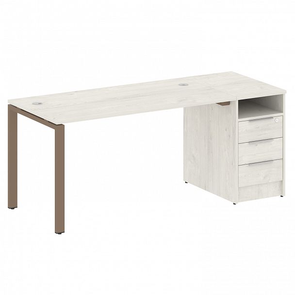 Рабочая станция "Metal System" БП.РС-СТП -1.3 дуб наварра/мокко - Вид 1